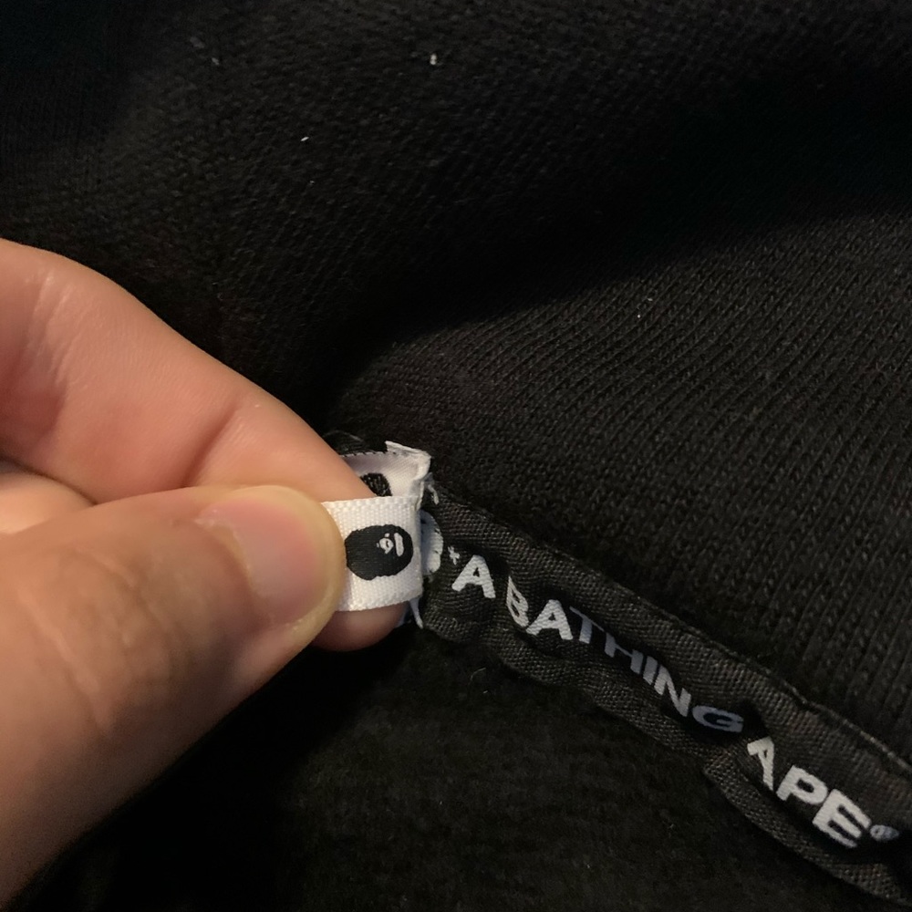 Bape X Undefeated Bape Double Hood Shark Hoodie - Picture 4 of 8